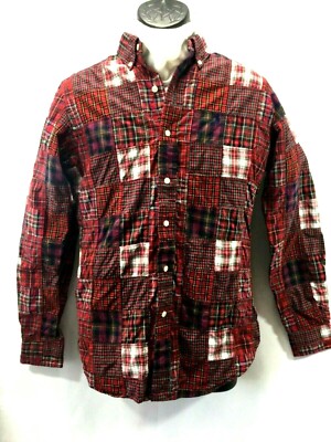 polo ralph lauren plaid patched shirt jacket