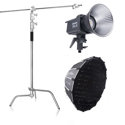 Amaran 200d S 200W 5600K Tageslicht LED-Videoleuchte+ Light Dome mini III+ Stand