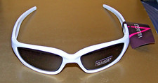 LIZ CLAIBORNE VILLAGER Sunglasses - Juvenile - WHITE/GRAY LENSES -100 UV NWT