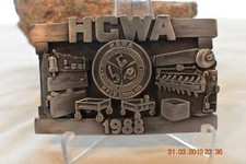 HCWA Belt Buckle Hesston Fabrication 1988 Siskiyou Vintage Workers NOS Limited