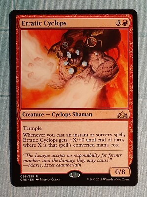 Magic - Erratic Cyclops / Unsteter Zyklop - Rare - Gilden von Ravnica - EN/NM