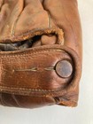 Button & 3 WEB 1940s Baseball Mitt Split Finger Glove Genuine Cowhide Right Hand — photo 3