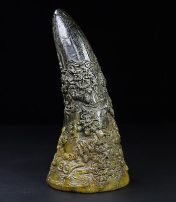 Chinese dynasty Carved wealth fengshui HandMade statue
