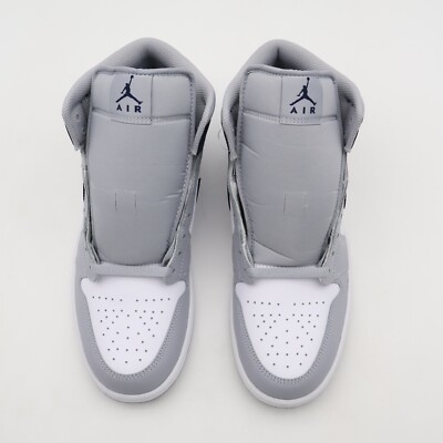 Buy Size 11 - Air Jordan 1 Mid Wolf Grey Midnight Navy online | eBay