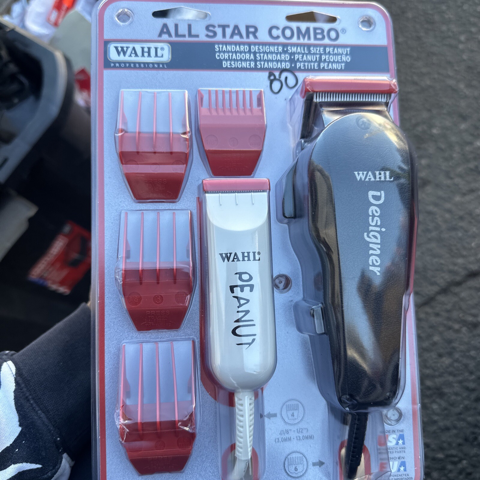 Wahl Designer 8331 Hair Clipper and Peanut Trimmer All Star 