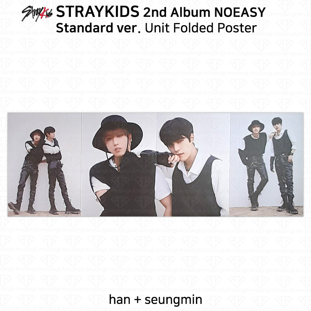 Stray Kids 2nd Album NOEASY Official Unit Folded Poster Standard
