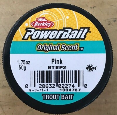 Berkley PowerBait Trout Fishing Dough Bait - Hatchery Pellet Scent, 1.75 Oz Jar (Brown)