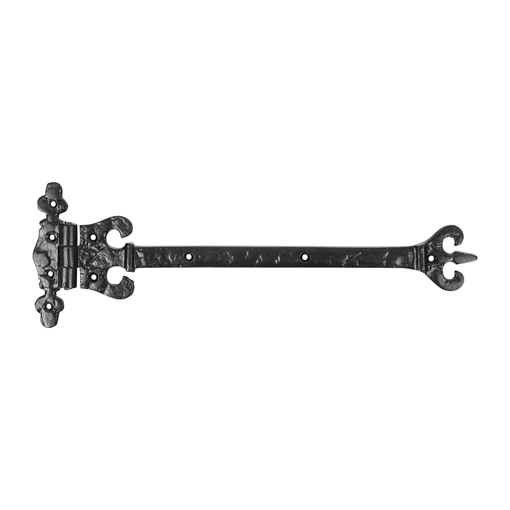 Timco Pair of Crown/Coronet Hinges Internal Doors Decorative Antique Black 317mm