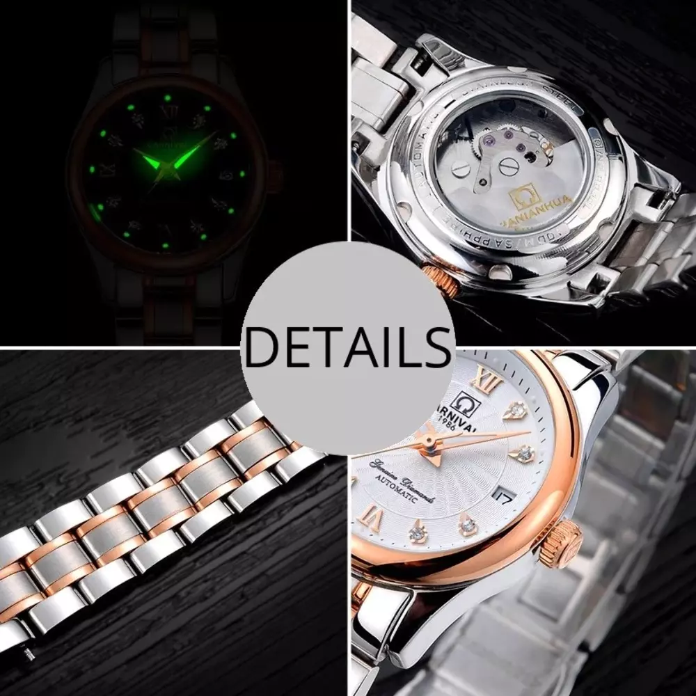 Fashion Automatic Watch Women Luxury Brand CARNIVAL High end eBay