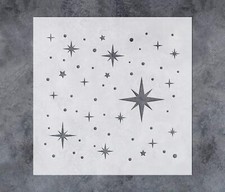 Twinkle Star Stencil - Reusable Mylar Template Stencils for Wall Art, Boho DIY C