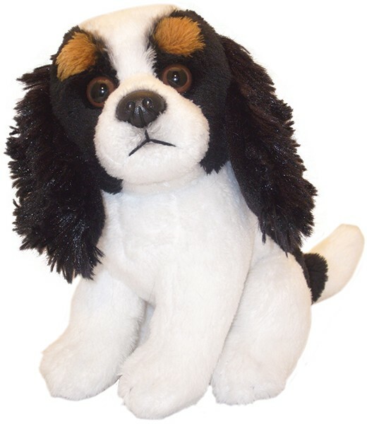6.5"" Tri-colour Cavalier King Charles Spaniel teddy plush toy dog soft toys dogs