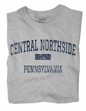 Central Northside Pennsylvania PA T-Shirt Pittsburgh EST