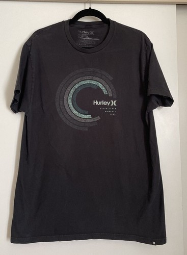 Men's Hurley Cotton T-Shirt - Classic Crew Neck, Short Sleeve, Regular Fit (New With Tags)
