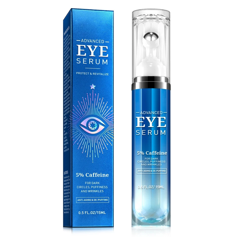 5% Caffeine 5% Retinol Eye Cream for Dark Circles, Puffiness and Bags Hyaluronic - Image 2 of 4
