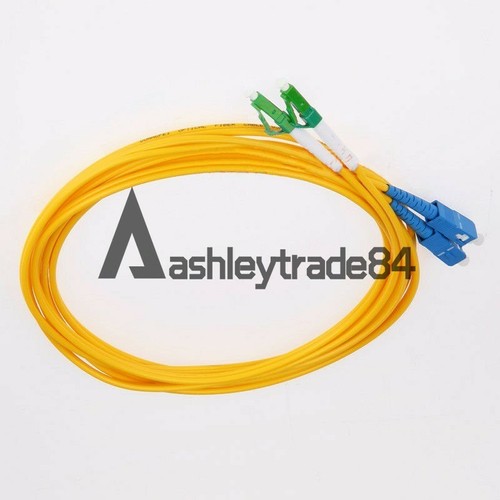 30M SC/UPC-LC/APC Duplex 9/125 Câble Fibre Optique Monomode Patch Cord Jumper - Photo 2/7