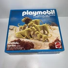 1984 Playmobil 9763 Wild Animal Lions Figure Old Vintage NIB Animal Series