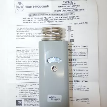 White Rodgers Refrigeration Temperature Control Type 201-20