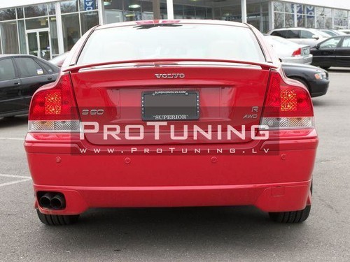 R Design Rear Bumper Spoiler Addon Diffuser Skirt For Volvo S60 2004-2010 - Picture 6 of 12