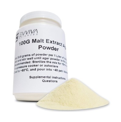 Malt Extract Agar Powder 100g by Evviva Sciences, Can Make Over 100 Agar Petr...