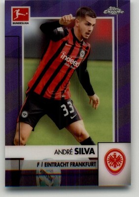 2020-21 Topps Chrome Bundesliga André Silva Purple #36 /299 Frankfurt