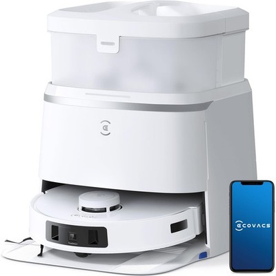 Saugroboter ECOVACS DEEBOT T30 PRO OMNI, silber, Saugkraft 11.000 Pa   MÄNGEL