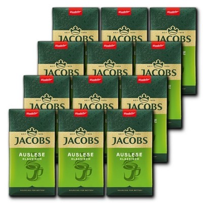 Jacobs Auslese Klassisch 12 x 500 Gramm gemahlen MHD 10-2026