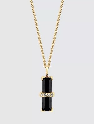 261,00 £ Diamant 18K vergoldet Anhänger Halskette Selfridges Muttertagsgeschenk