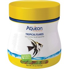 Tropical Fish Flakes 0.45 Ounces Natural Color Promoting Fish Food