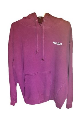 Nelk Boys Full Send Hoodie Size Large Maroon Pre Owned Rare Good Condition