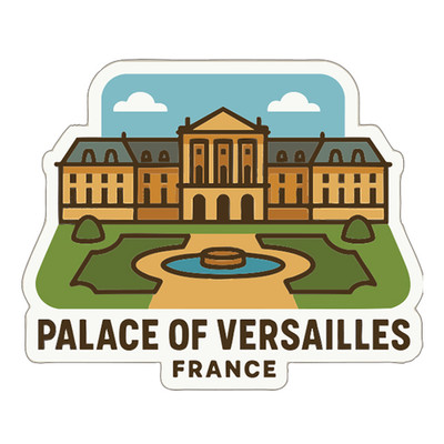 Palace of Versailles France Sticker Decal Vinyl Die-Cut Symbolic Landmark Design