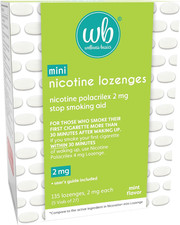 Mini Nicotine Lozenge 2Mg Stop Smoking Aid Mint Flavor 135 Count Pack of