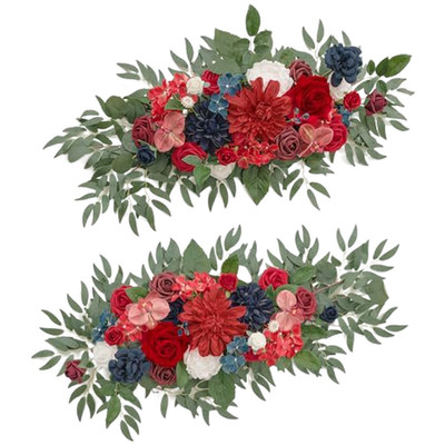 For WESTERN Style Wedding Arch Flower Set with Artificial Rose Silk Material
