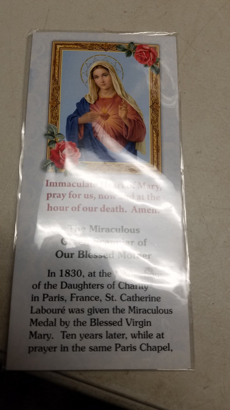 The Miraculous Green Scapular of Our Blessed Mother (C)