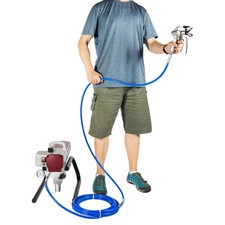 1800W High Pressure Airless Sprayer Spraying Machine Wall Paint Spraying Gun NEW