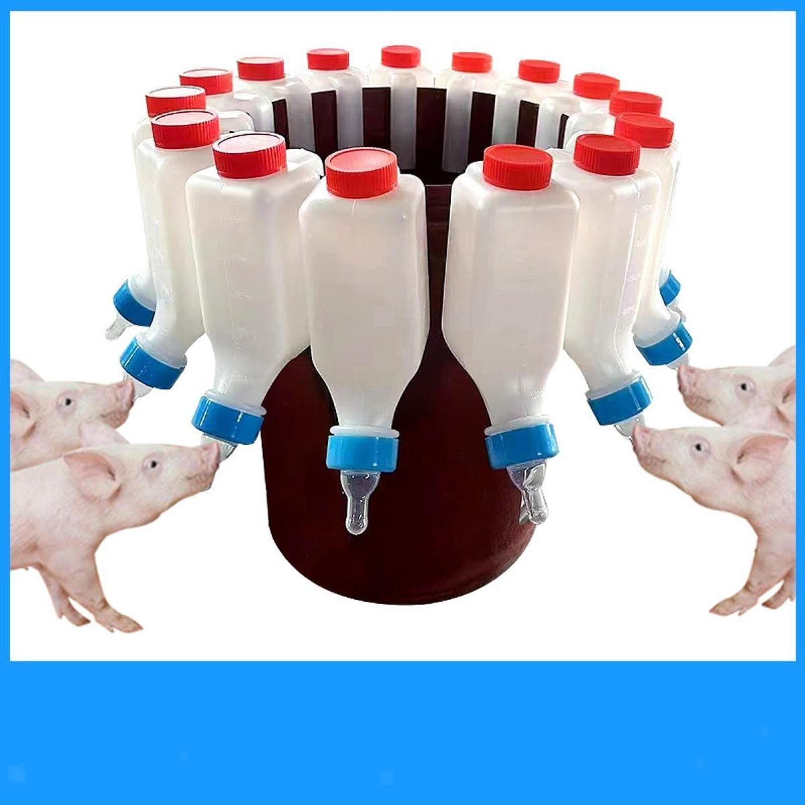 Calf Nursing Bottle with Nipple Portable Milk Water Bottle for Farm Animal