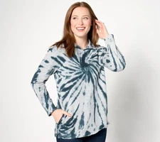 LOGO Life by Lori Goldstein Women's Top Sz 2XS (XXS) Multi-colored A632689