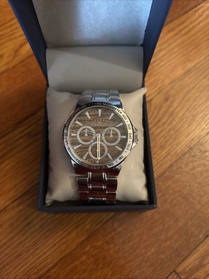 Joseph Abboud Dress Watch Silver Tone AB-5014sv with New Battery