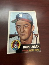 1953 Topps #158 John Logan Rookie Card. EX. rookie card picture