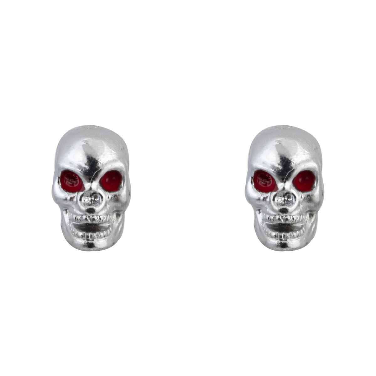 Chrome Skull Valve Caps for Schrader Tires - Stylish Motorcycle - Bicycle 2590₽