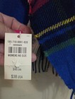 Abercrombie & Fitch Scarf Womens One Size Multicolor Plaid Fringe Flannel Winter — photo 5