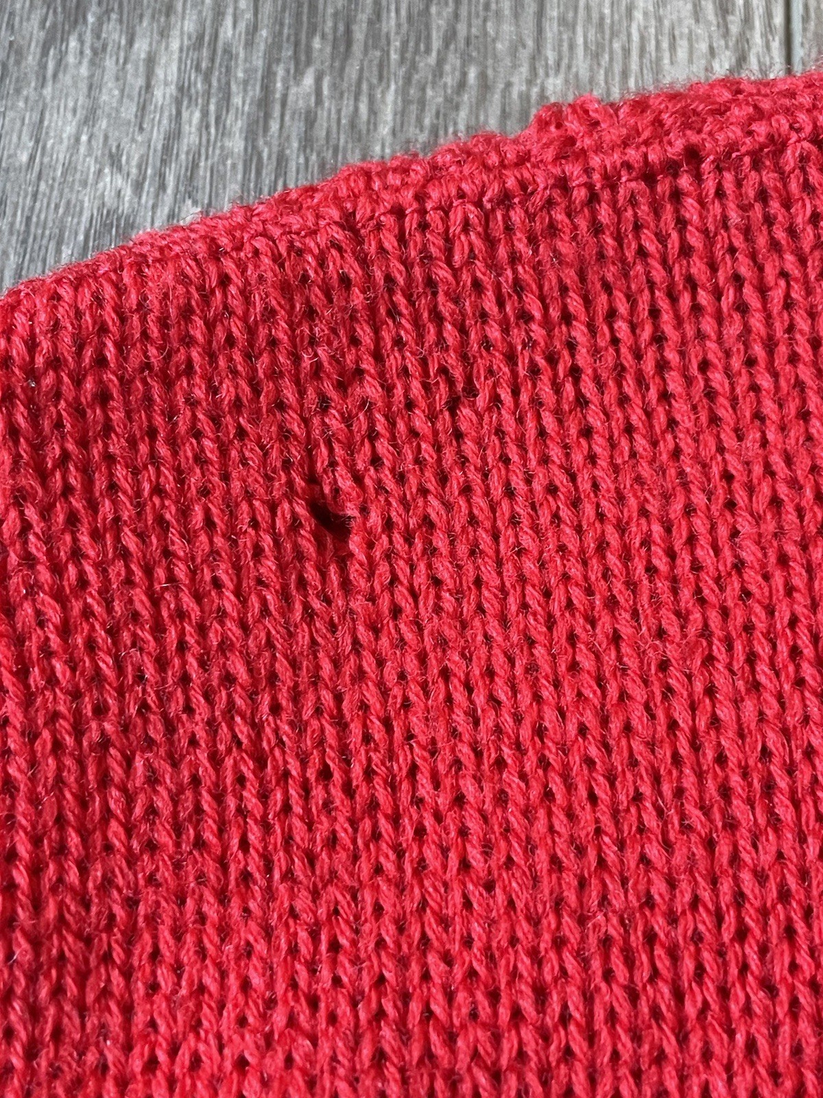 VTG Pendleton 100% Virgin Wool Red Cable Knit Siz… - image 15