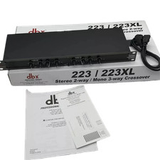 NEW DBX 223XL Stereo 2-Way/Mono 3-Way Crossover Rack Mountable US