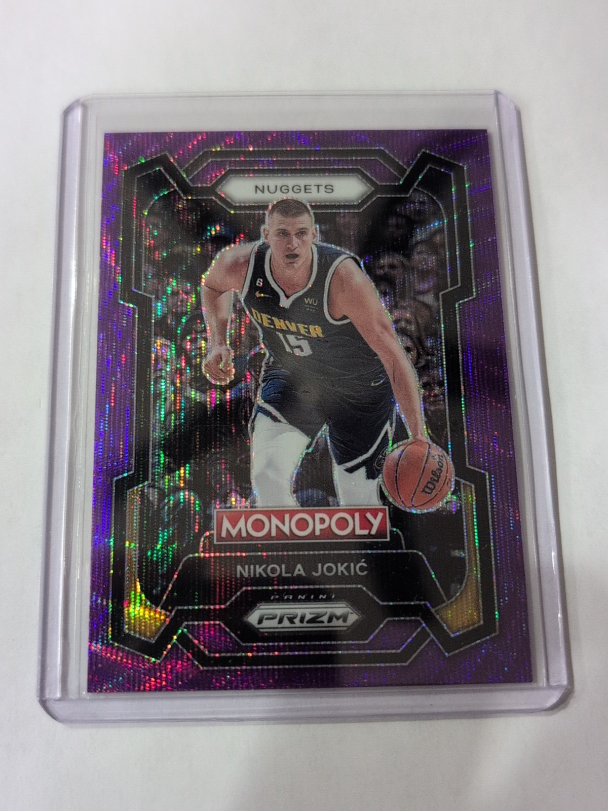2023-24 Panini Prizm Monopoly #1 Nikola Jokic Purple Wave Purple Wave