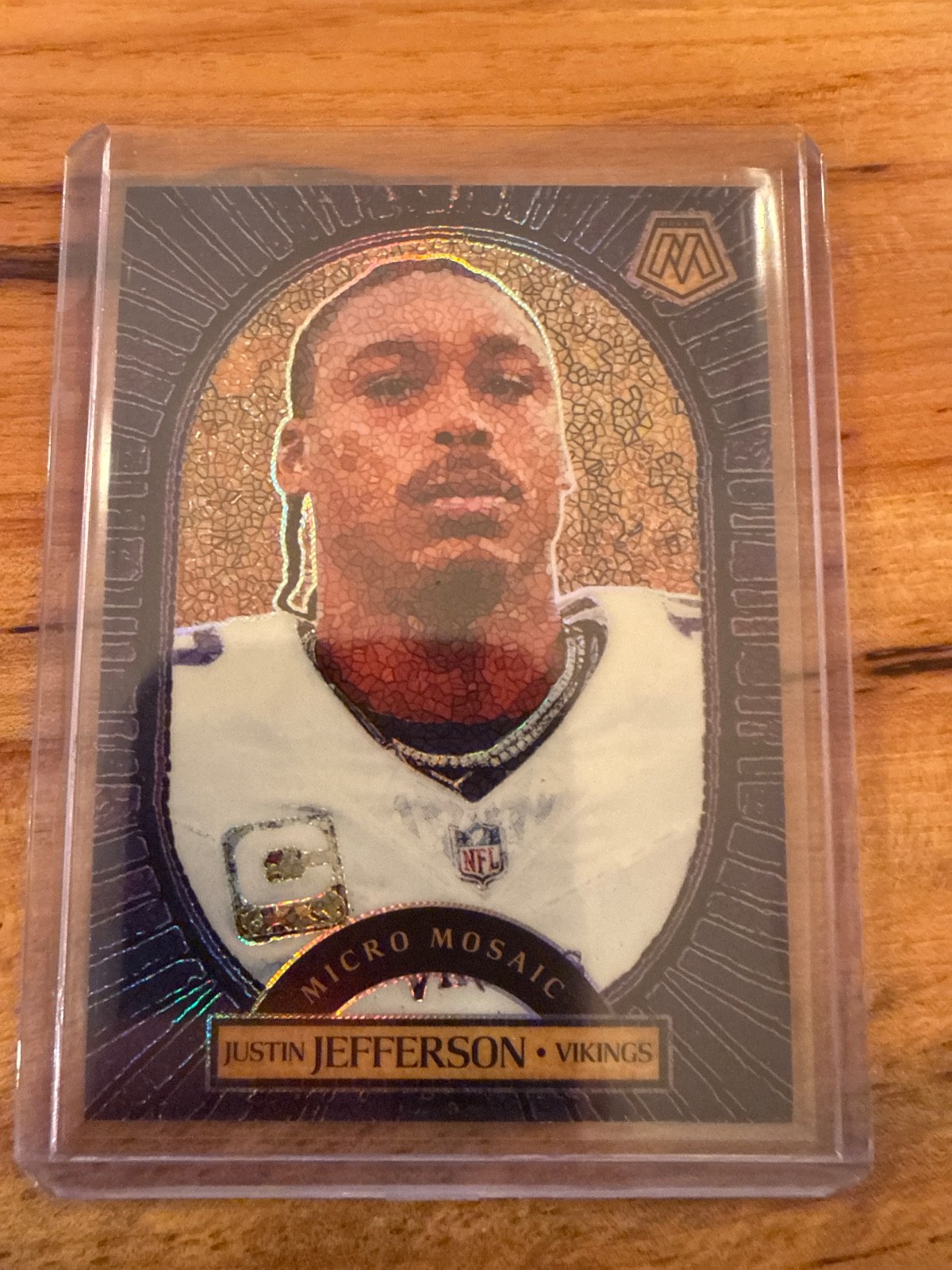 2025 Justin Jefferson Panini Mosaic Football SSP Micro Mosaic Insert #9 Case Hit