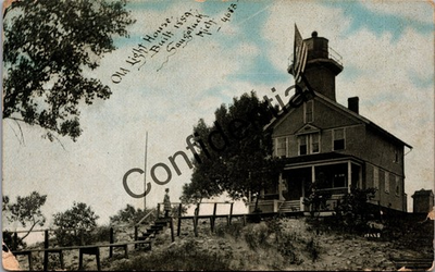#ad #ad View Of The Old Light House Built 1859 Saugatuck MI Michigan Y30 $19.99