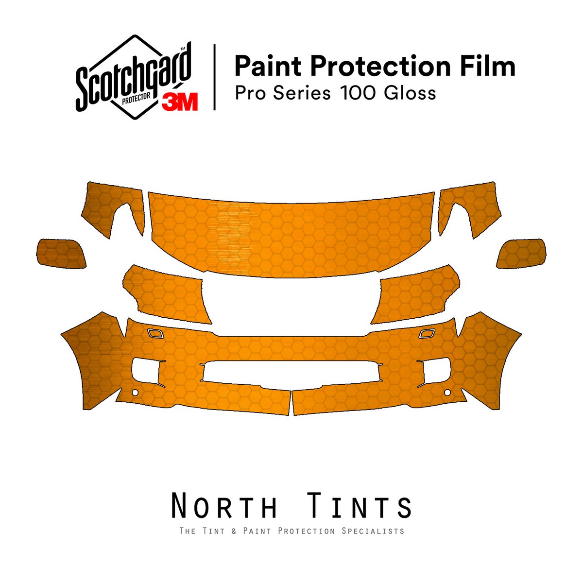 Toyota Land Cruiser 2013-2015 3M PRO Series PreCut Paint Film