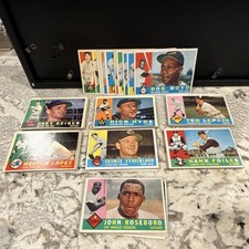 1960 Topps MLB Baseball Trading Card Lot Bob Boyd Gary Geiger Dick Hyde