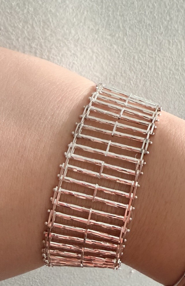 Milor 925 Silver Rectangular Bangle Bracelet Box … - image 3