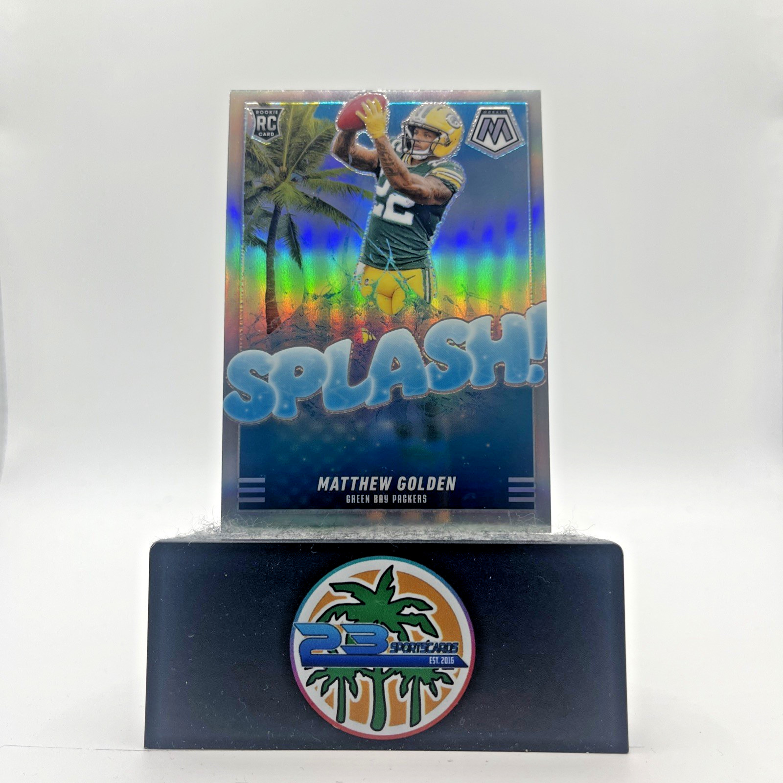 2025 Panini Mosaic - Splash Mosaic Matthew Golden #19 Silver Prizm (RC) Packers