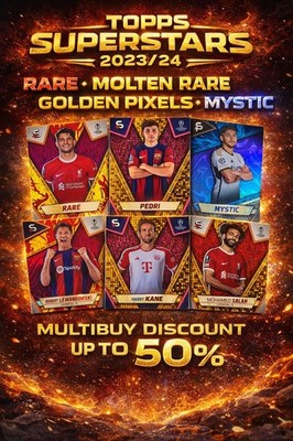 Topps Superstars 2023/24 Parallels Rare Mystic Molten Rare Golden Pixel 2023-24